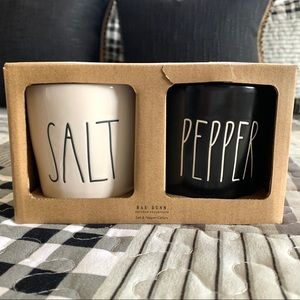 Rae Dunn Salt & Pepper Canisters Set